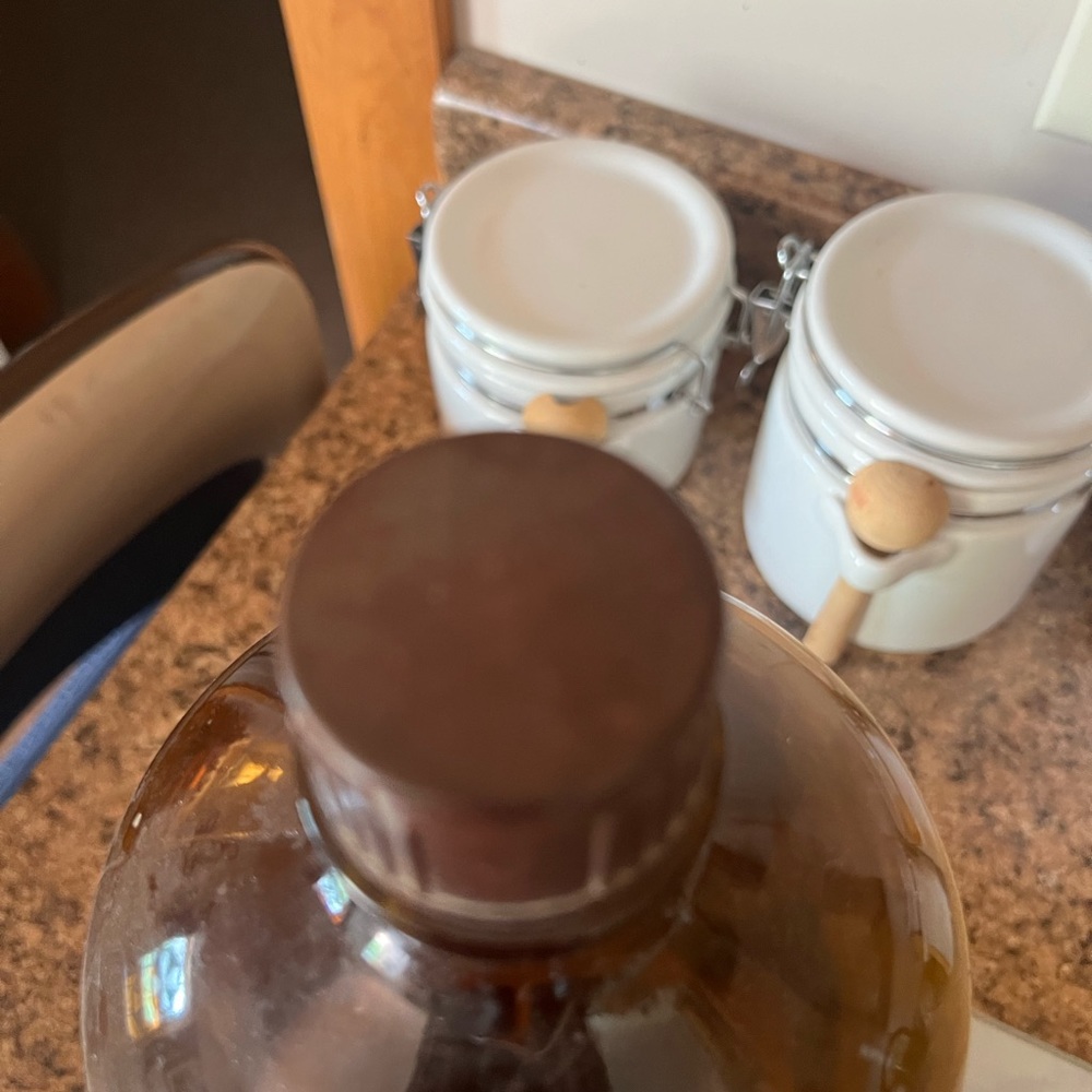 Large Amber Medicine Bottle - Picture 2 of 2